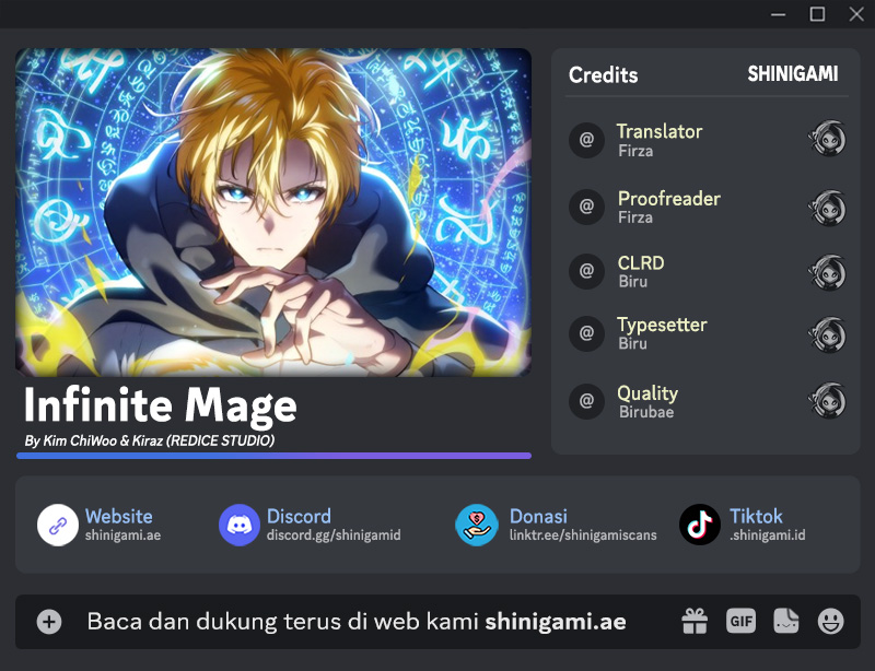 Infinite Mage chapter 86, halaman 1