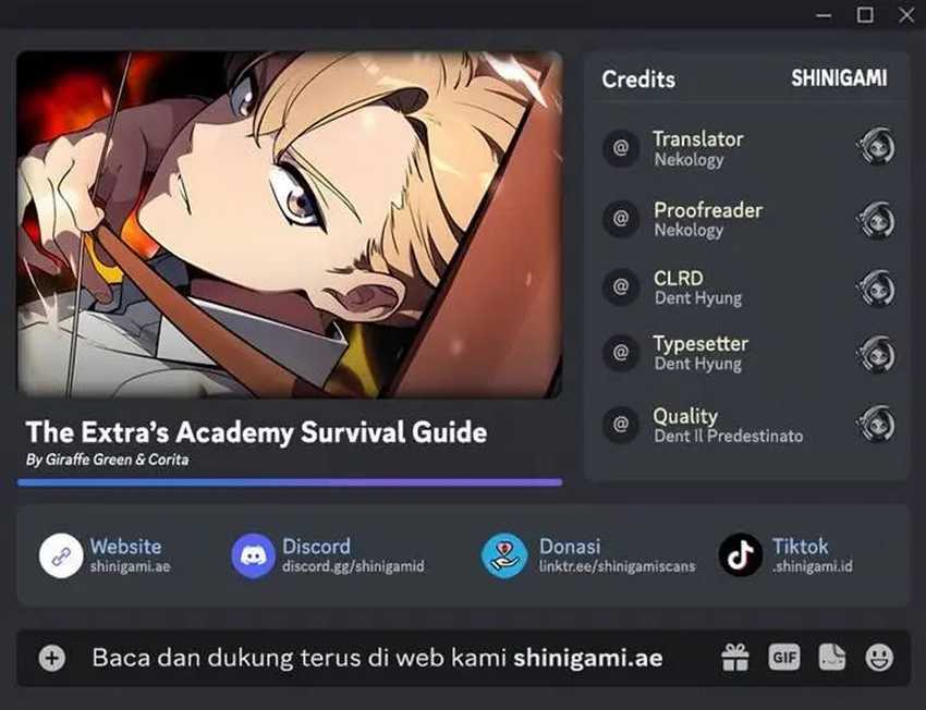 The Extra's Academy Survival Guide chapter 73, halaman 1
