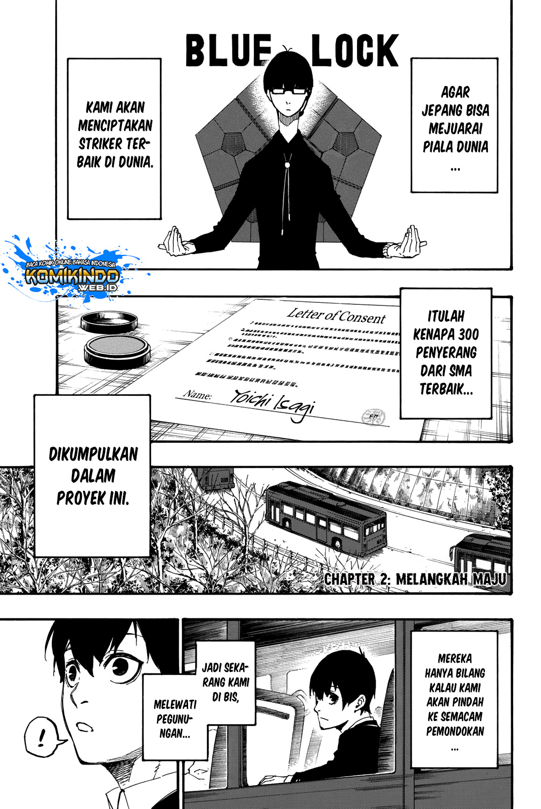 Blue Lock chapter 2, halaman 2
