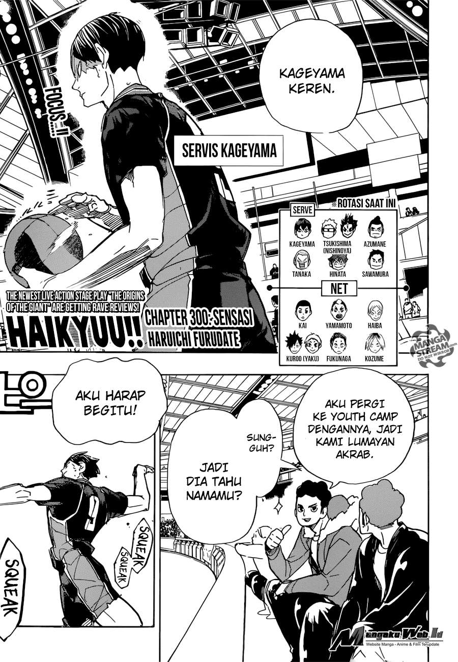 Haikyuu!! chapter 300, halaman 1