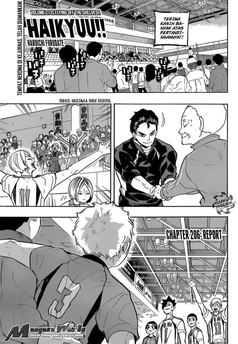 Haikyuu!! chapter 206, halaman 1