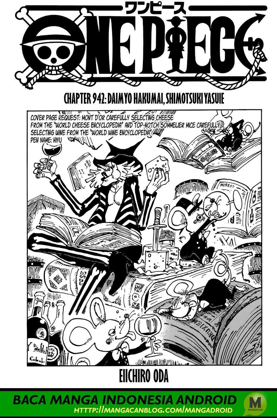 One Piece chapter 942, halaman 1
