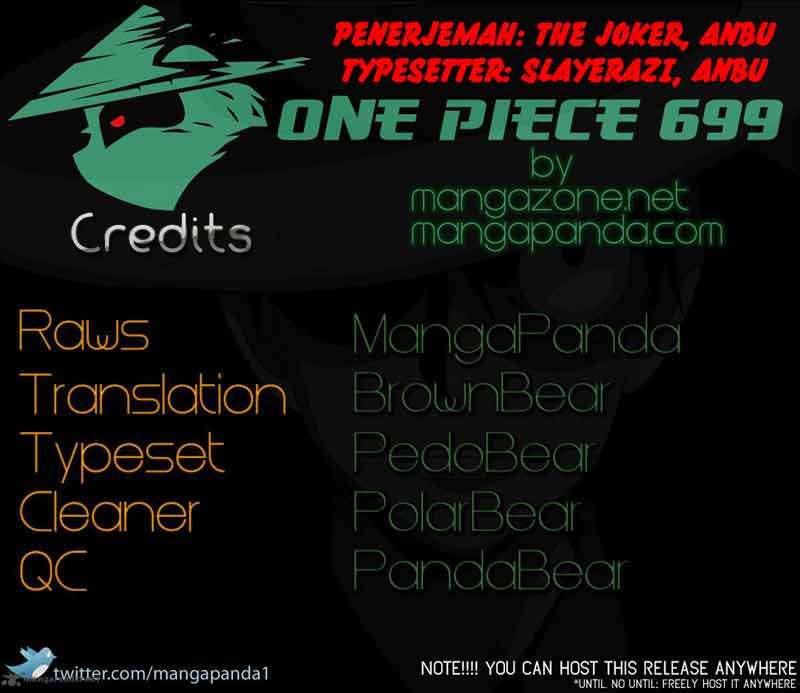One Piece chapter 699, halaman 1