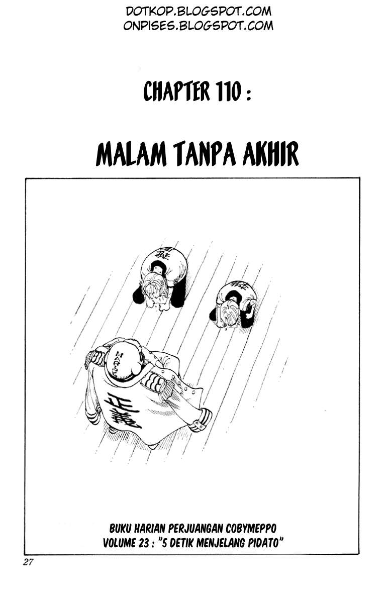 One Piece chapter 110, halaman 1