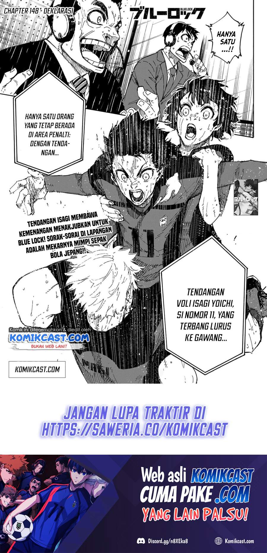 Blue Lock chapter 148, halaman 2