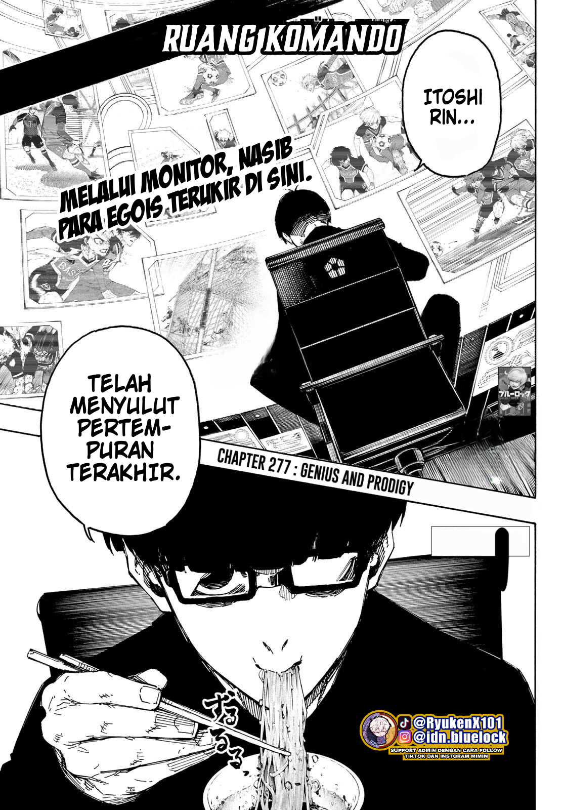 Blue Lock chapter 277, halaman 3