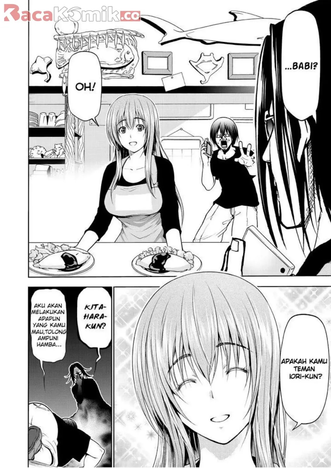 Grand Blue chapter 59, halaman 3